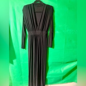 Elegant Black Long Sleeve Dress